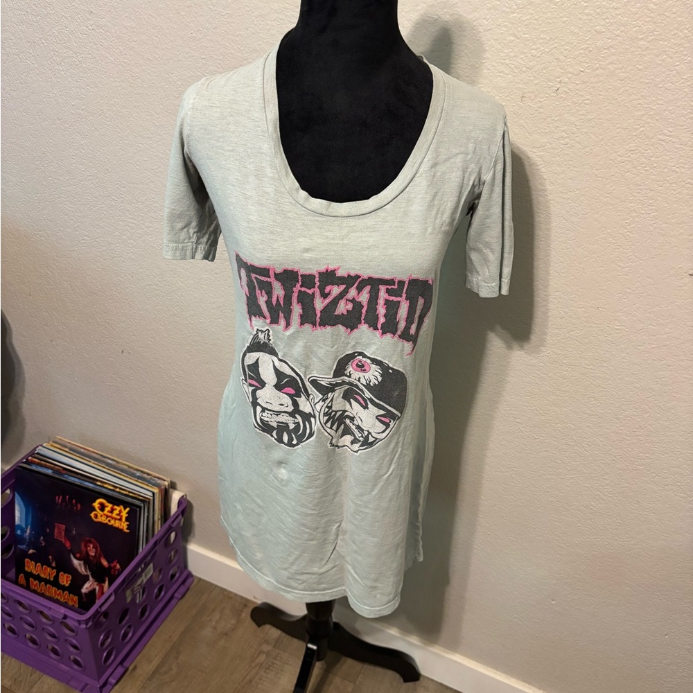 Light blue Twiztid band shirt dress